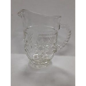 Anchor Hocking Early American Prescut 5 1/2" Milk Pitcher Vintage